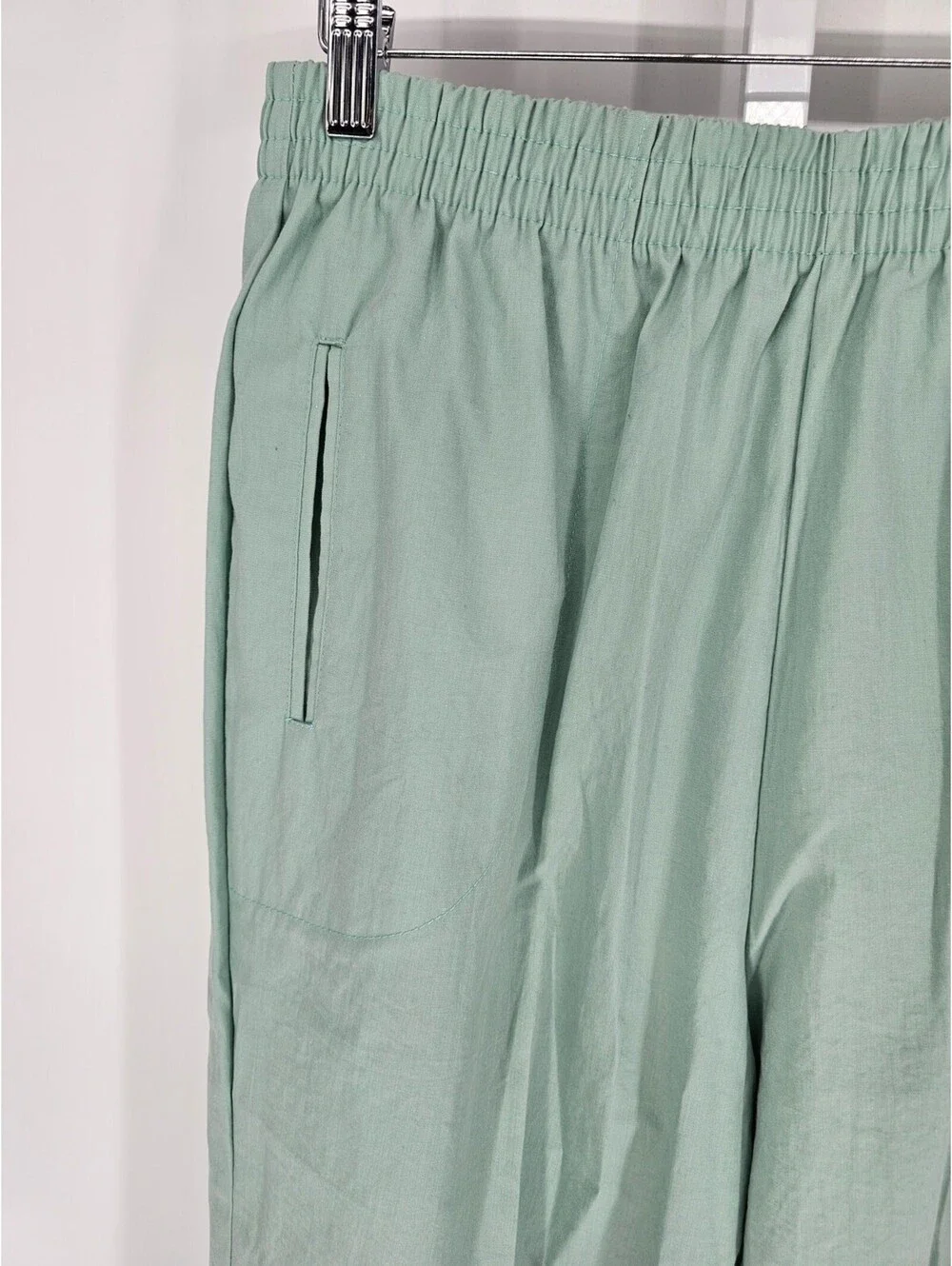 Vintage 1990s Cricket Lane Womens Sz 14 Pull On Dress Pants Sage Green
